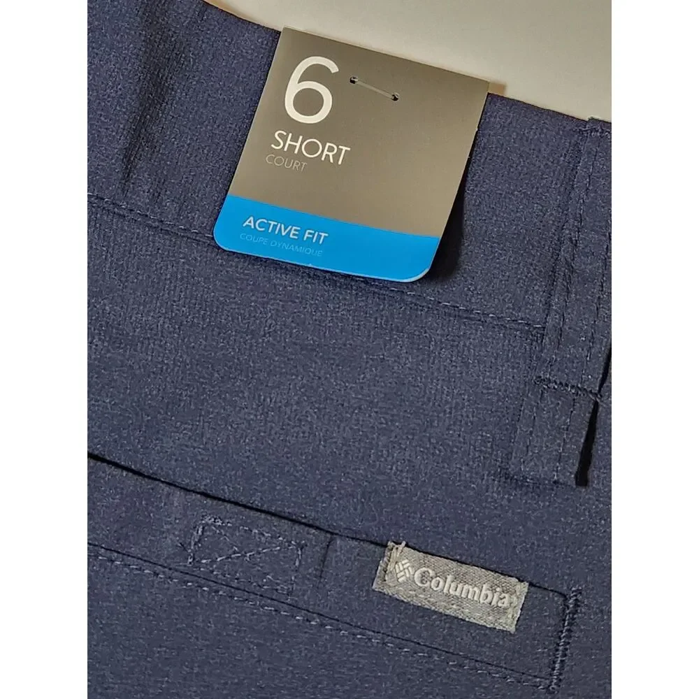 Columbia Silver Ridge Utility Shorts Women’s 6 Navy Omni‑Wick